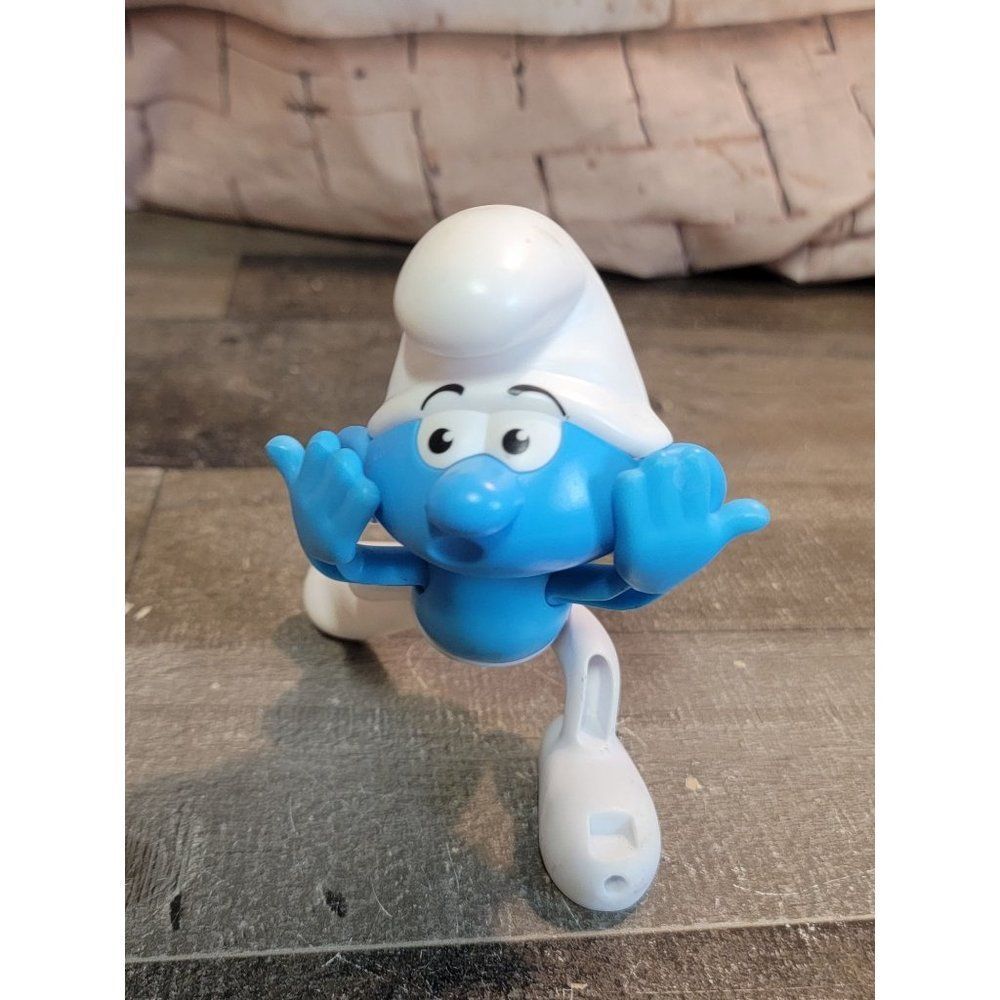 Burger King‎ 2010 Smurf toy figure blue